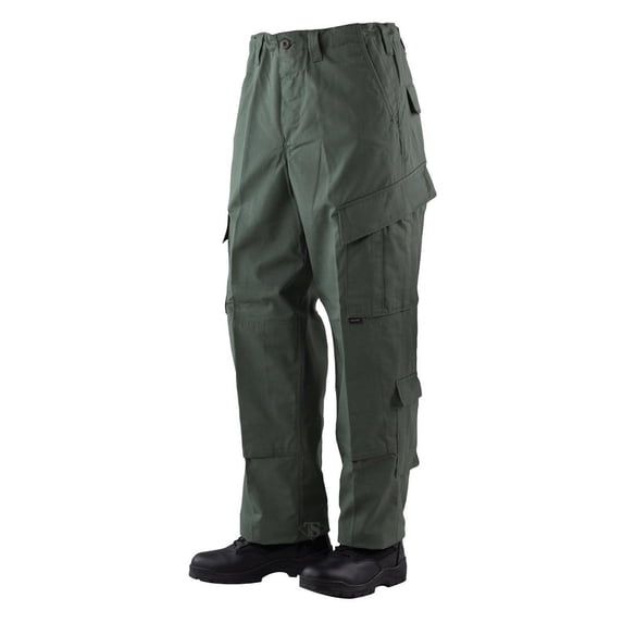 TRU Trousers Olive Drab 50/50 Nylon, Cotton Rip-Stop, XLarge Long