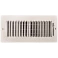 thumbnail image 1 of TRUAIRE 2-WAY STEEL WALL / CEILING REGISTER, 1/3 IN. FIN SPACING, 10 IN. X 4 IN., WHITE, 1 of 1
