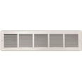 thumbnail image 1 of TruAire 123RW Baseboard Return Grille 30"x6" 1-Way Steel (White), 1 of 1