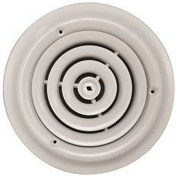 TruAire 800-08 8 in. White Round Ceiling Diffuser (Duct Opening Measurement)