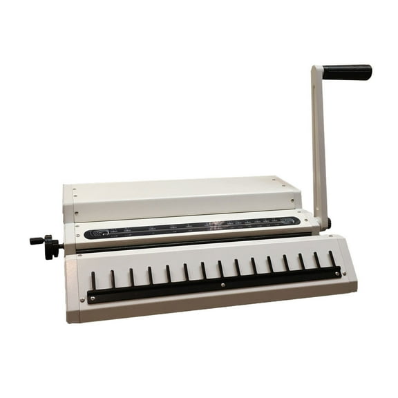 TRUBIND TB-WCL, Stand Alone Closer for Twin Loop Wire Binding Spines, Adjustable, White