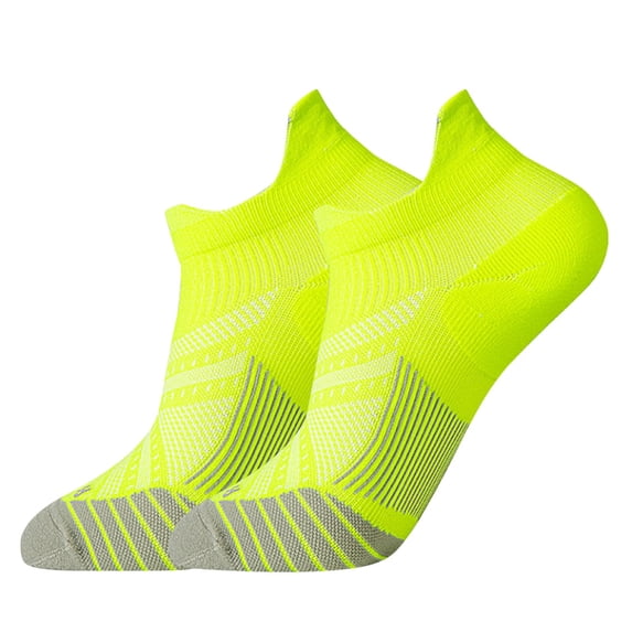 TRUBKH Ankle Socks Transparent Socks Sheer Socks Breathable Invisible Golf Socks No Show Liner Socks Summer Sock Non Slip Athletic Running Socks Heel Socks for Flats Green M
