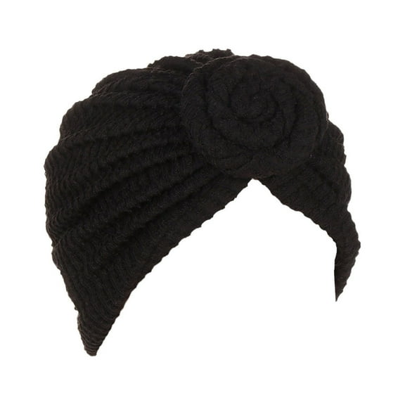 TRUBKH Bandana Beanie for Women Boho Headbands Head Bandana Silk Bonnet Hair Towels for Women Silk Scarf for Women Hair Headwraps for Women Black One Size
