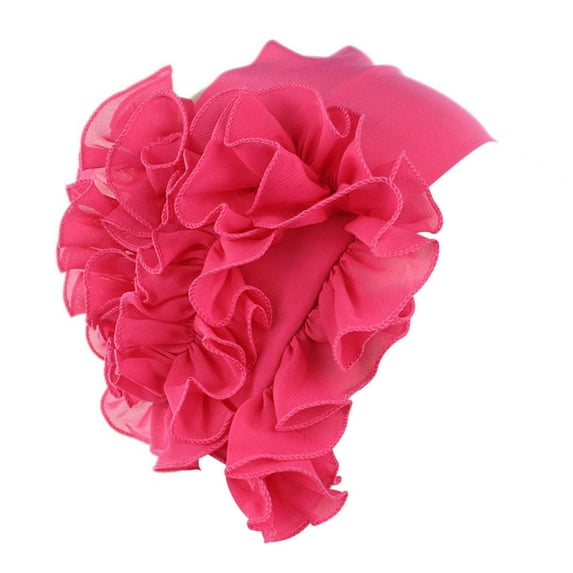 TRUBKH Bandanas Hair Towel Wrap for Women Beanies Head Scarf for Women Head Scarves for Women Wide Headband Towel Wrap for Women Hot Pink One Size