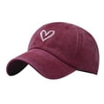 thumbnail image 1 of TRUBKH Baseball Cap Baseball Hats for Women Gorras Para Hombres Caps for Men Running Hat Sun Hats for Women Golf Hats Ball Caps for Men Vintage Hat Running Hats for Women Mens Hats Red One Size, 1 of 2