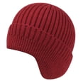 thumbnail image 1 of TRUBKH Beanie for Men Women Skull Cap Ski Hat Stocking Cap Beanie Hat Wool Hat Warm Hat Winter Hats Winter Knitted Hat Winter Beanie Running Hat Bonnet for Sleeping Knit Hats for Women Red One Size, 1 of 3