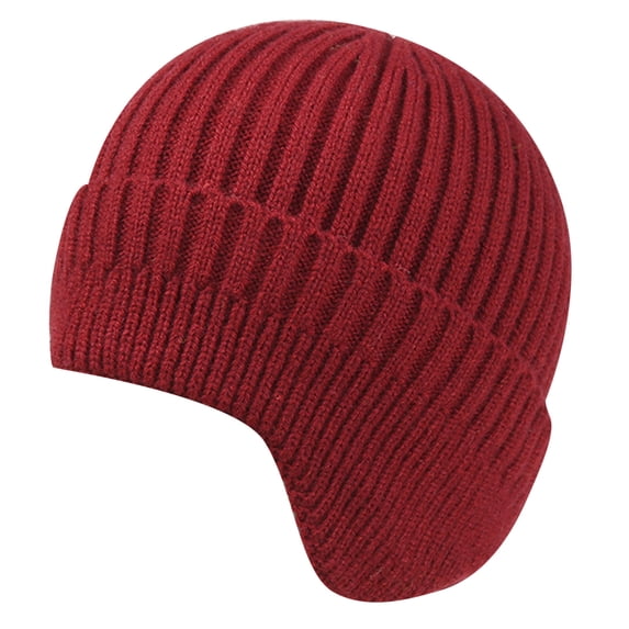 TRUBKH Beanie for Men Women Skull Cap Ski Hat Stocking Cap Beanie Hat Wool Hat Warm Hat Winter Hats Winter Knitted Hat Winter Beanie Running Hat Bonnet for Sleeping Knit Hats for Women Red One Size