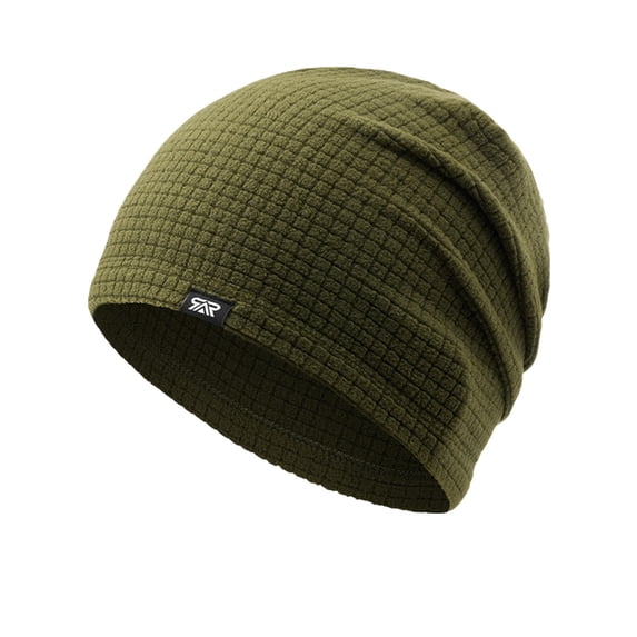 TRUBKH Beanie Sleep Cap Wool Hat Early Fall Fashion Cycling Cap Ski Hat Satin Skull Cap Bonnet for Men Cotten Blend Lightweight Beanie Breathable Skull Cap Beanie for Men Women Green A