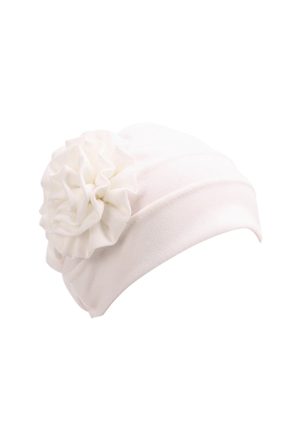 Beanie Sweatbands for Women Silk Hair Wrap Headwraps for Women Wide Headbands Head Bandana Satin Head Scarf White One Size