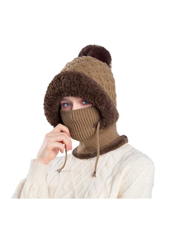 Beanie for Women Cute Beanie Elasticity Soft Knit Hats for Women Warm Hat Winter Beanie Lightweight Beanie Lined Beanie Cable Knit Beanie Slouchy Beanie Winter Hats for Women Beige One Size