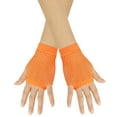 thumbnail image 1 of TRUBKH Black Gloves Women Leather Gloves for Women Compression Gloves Fishnet Gloves Fingerless Gloves for Women One Size Orange One Size, 1 of 6