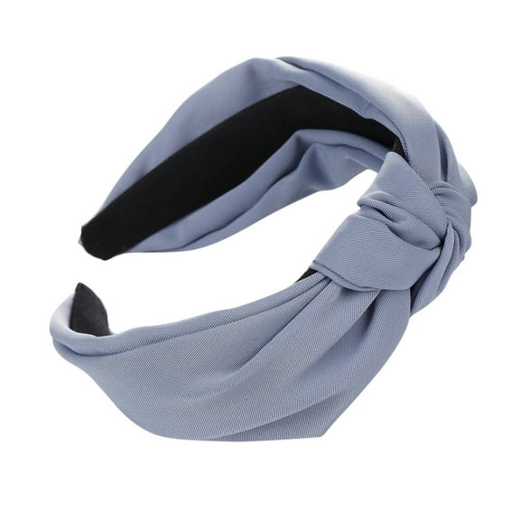 TRUBKH Boho Headbands for Women Wide Headband Running Headband Hair Bands Cloth Headbands for Women Silk Headband Head Wraps for Women Blue One Size