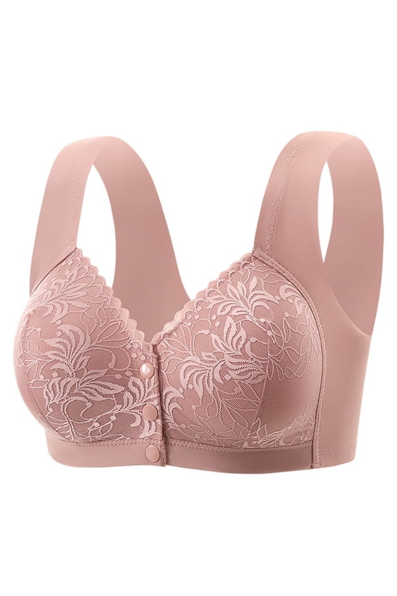 Bras for Women Support Bra Push up Bras Lift Bust Shaping Bra Lift Bra Bust Shaping Bra Seamless Push up Bras Adjustable Straps Breast Lifter Bras Wireless Bra Pink L