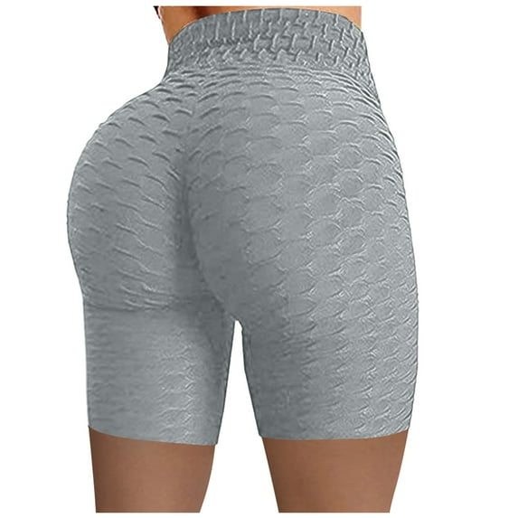 TRUBKH Butt Lifting Shorts Gym Shorts Women's Gym Shorts Butt Lifting Pants for Women Biker Shorts Womens Workout Clothes Womens Shorts Athletic Gray L