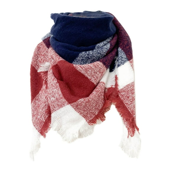 TRUBKH Chiffon Scarf Women Scarves Shawl Wraps for Women Winter Scarf Rebozo Para Mujer Shawl Crochet Poncho Navy One Size