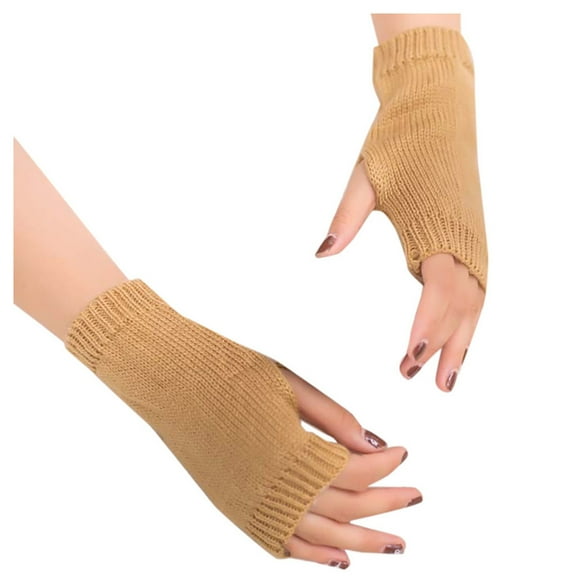 TRUBKH Compression Gloves Women's Fingerless Gloves Compression Gloves Women Winter Gloves Workout Gloves Workout Gloves Women One Size Khaki One Size