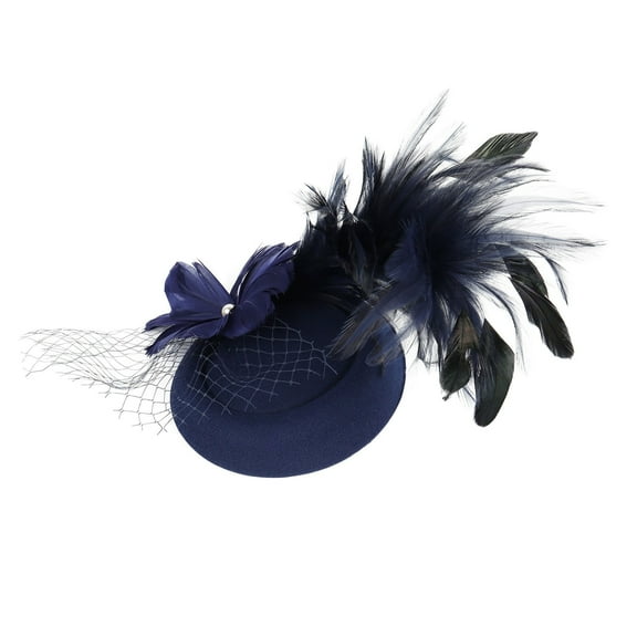 TRUBKH Fascinator for Women Women's Fascinators Fascinators for Women Tea Hats Tea Party Fascinators for Women Fascinator Hat Tea Hats for Women Navy One Size
