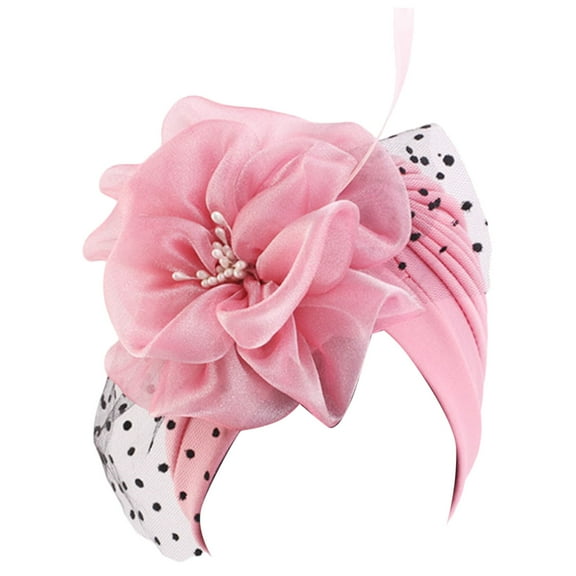 TRUBKH Feather Headpiece Hats for Tea Party Tea Party Hat Fascinator for Women Tea Party Hats Fascinator Hat Fascinator Hats for Women Pink One Size