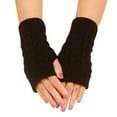 thumbnail image 1 of TRUBKH Fingerless Work Gloves Fingerless Gloves Men Warm Gloves Warm Winter Gloves for Women Thermal Gloves for Women Cycling Gloves Guantes Termicos Mujer Black One Size, 1 of 7
