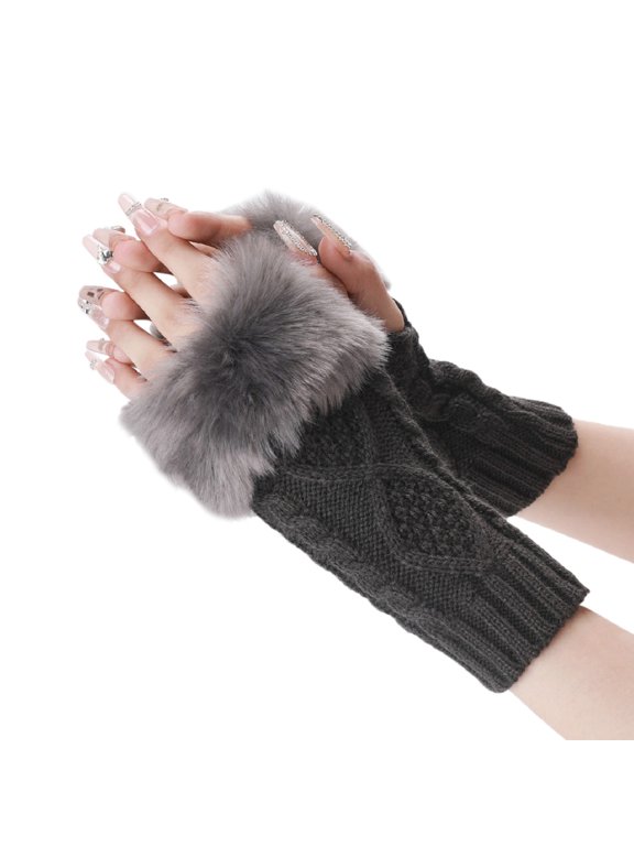 Gym Gloves for Men Lace Gloves Arm Sleeves Warm Gloves Fingerless Gloves Long Gloves Compression Gloves Women One Size Dark Gray One Size