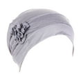 thumbnail image 1 of TRUBKH Hair Band Cotton Headbands for Women Beanies Headband Scarf Wide Headband Head Scarfs Hair Towels for Women Gray S, 1 of 5