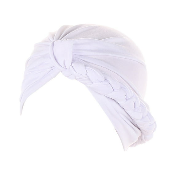 TRUBKH Hair Bonnet Hair Bandana Boho Headbands for Women Hair Towels Head Wraps Sweat Headband Hair Towels for Women White One Size