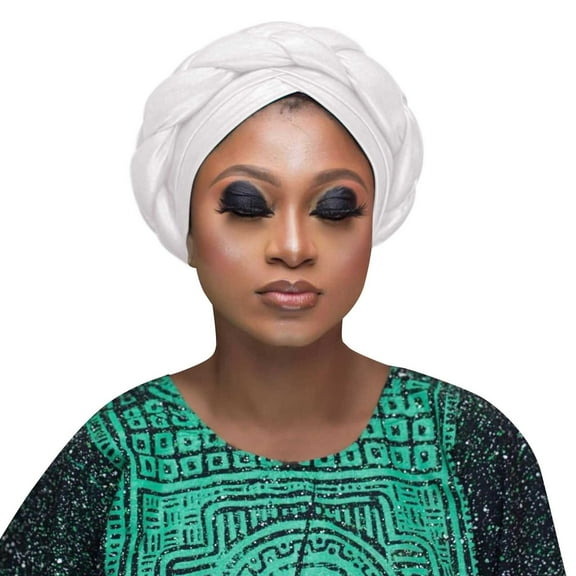 TRUBKH Head Coverings for Women Workout Headbands for Women Hair Cap Chemo Headwear for Women Silk Scarf for Women Hair Hair Towels Satin Head Scarf White One Size