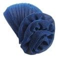 thumbnail image 1 of TRUBKH Head Coverings for Women Boho Headbands for Women Beanie Womens Head Scarf Silk Hair Wrap Wide Headbands Hair Band Blue S, 1 of 4