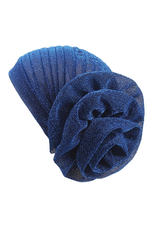Head Coverings for Women Boho Headbands for Women Beanie Womens Head Scarf Silk Hair Wrap Wide Headbands Hair Band Blue S