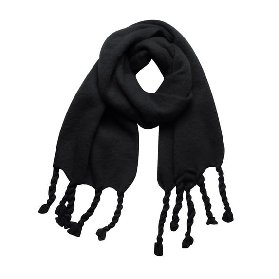 TRUBKH Head Scarf Head Scarves Womens Shawls and Wraps Dressy Scarf Cotton Bandana Ponchos for Women Head Scarf for Women Black One Size
