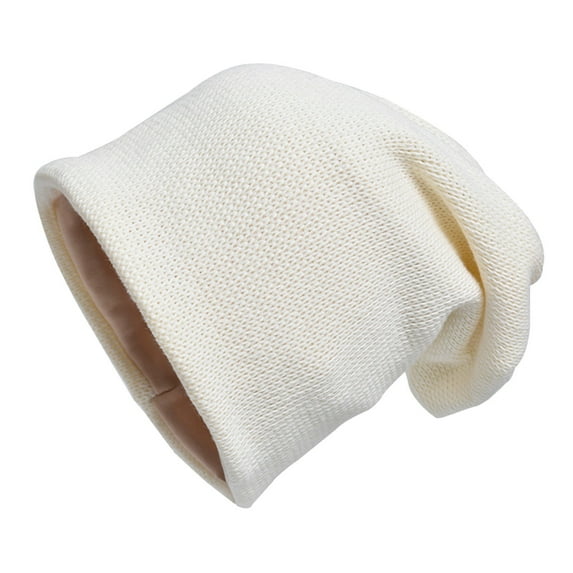 TRUBKH Head Scarf for Women Running Headband Wide Headband Caps for Women Hair Bandana Silk Headband Womens Head Scarf White One Size