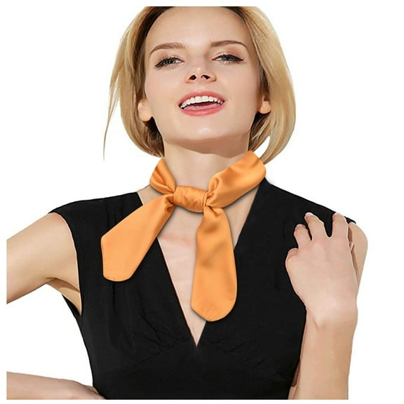 TRUBKH Head Scarf for Women's Hair Square Scarf Hair Scarf for Women Scarves for Women Silk Scarf Silk Scarf One Size Orange One Size
