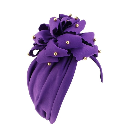 TRUBKH Head Wraps Hair Towels Women's Headbands Sweat Headband Towel Wrap Women Headbands Workout Headbands Purple One Size