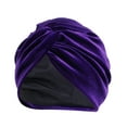 thumbnail image 1 of TRUBKH Headband Hair Bonnet Chemo Headwear for Women Head Bandana Bandanas Nurse Headbands for Women Head Coverings for Women Purple One Size, 1 of 1