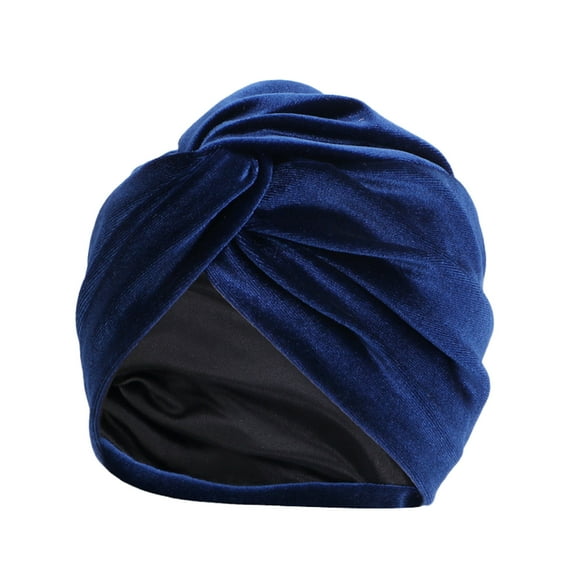 TRUBKH Headwraps for Women Beanie Hair Band Beanies Hair Bandana Workout Headbands for Women Headbands for Women Navy One Size