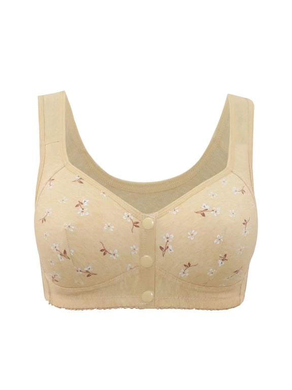Jelly Bras for Women Support Bra Deep V Bralettes Soft Comfort Bra Adjustable Straps Breathable Bralette Bra Comfortable Bralette Stretch Bra Mesh Lace Bras for Women Beige 36