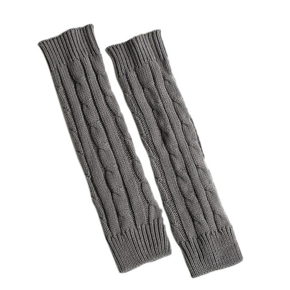 TRUBKH Knee High Stockings for Women Fuzzy Leg Warmers Long Socks for Women Warm Socks for Women Over the Knee Socks Thigh High Stockings Knee High Socks for Women Gray One Size