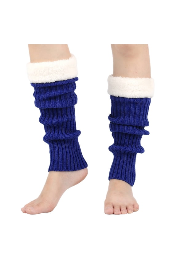 Knee High Stockings for Women Warm Socks for Women Knee High Socks for Women Long Socks for Women Fur Leg Warmers Leg Warmers Leg Warmer Sky Blue One Size