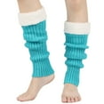 thumbnail image 1 of TRUBKH Over the Knee Socks Warm Socks for Women Long Socks for Women Knee High Stockings for Women Knee Socks Leg Warmers 80s Women Leg Warmers Blue One Size, 1 of 3