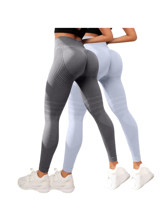 Leggings for Women Ultra Soft Yoga Pants High Waist Yoga Pants Compression Leggings for Women Butt Lifting Leggings Yoga Stretch Jeggings Running Sport No See-through Leggings Silver 4XL