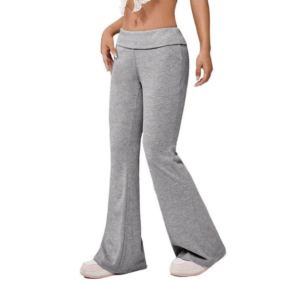 TRUBKH Leggings for Women Cargo Pants Women Baggy Flare Pants Work Pants Wide Leg Sweatpants Women Womens Cargo Pants Womens Pants Gray M