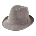 thumbnail image 1 of TRUBKH Men's Top Hat Bowler Hat Hats for Men Church Hats Gangster Hat Color Jazz Hats Fedora Hats Costume Accessory Mens Hats Classic Plain Outdoor Hat with Belt Buckle Gray M, 1 of 6