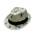 thumbnail image 1 of TRUBKH Men's top hat Lightweight Packable wedding hats Costume Accessory church hats mens hats Classic Wide Brim Color Jazz Hats hats for men Wide Brim Fedora Hats Outdoor Hat White One Size, 1 of 1