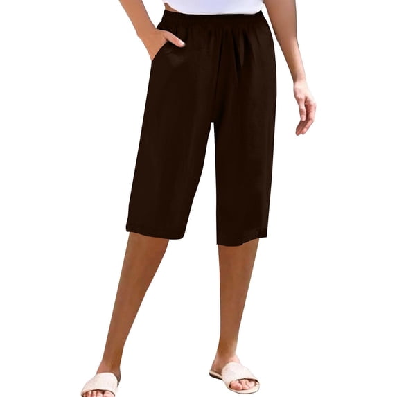 TRUBKH Palazzo Pants for Women Summer Beach Linen Trousers Baggy Straight Leg Cotton Teacher Pants Palazzo Drawstring Elastic Waist Wide Leg Linen Pants Cotton Palazzo Pants for Women Black S-3XL