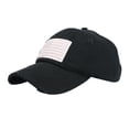 thumbnail image 1 of TRUBKH Patriotic Hat Low Profile Hat Ladies Baseball Caps 4th of July Style Dad Hat Baseball Cap Adjustable Baseball Cap Washed Baseball Cap Outdoor Cap Cotton Cap Holiday Casual Black One Size, 1 of 3