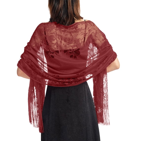 TRUBKH Ponchos for Women Knit Shawl Cream Poncho Chic Wrap Poncho Sweater Beach Poncho Fashion Poncho Shawl Shirt Beach Cover up Poncho Tops Asymmetrical Poncho Scarf Top Red One Size