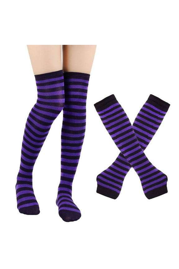 Rainbow Socks Striped Leg Warmers Arm Warmer Fingerless Gloves Arm and Leg Warmers Long Fingerless Gloves Striped Fingerless Gloves Tall Striped Socks Mint Green One Size