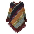 thumbnail image 1 of TRUBKH Rebozo Para Mujer Sheer Scarf Women Scarves Large Scarf Triangle Shawl Knit Poncho Winter Scarf F One Size, 1 of 3
