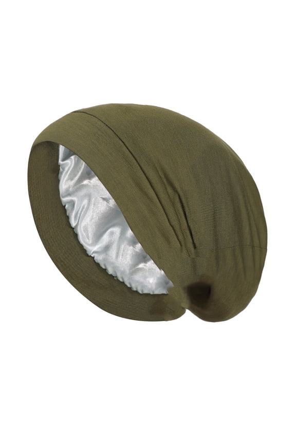 Satin Headbands Head Band Hair Turban Cotton Headbands for Women Head Wraps for Women Nurse Headbands for Women Sweat Headband Army Green One Size