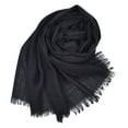 thumbnail image 1 of TRUBKH Scarf Tops for Women Scarf Top Summer Scarf Head Scarfs Shawl Poncho Shawl Wraps for Women Scarf Headband Black One Size, 1 of 4